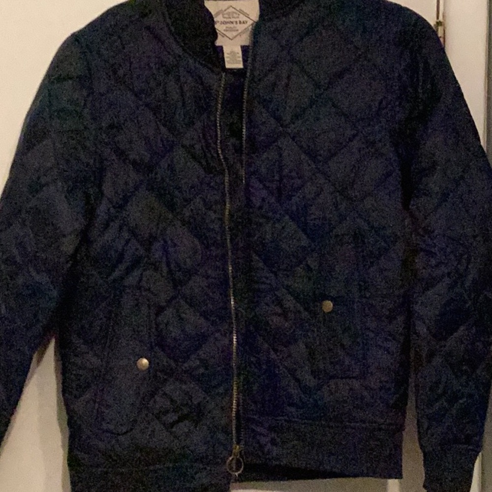 St. John's Bay Navy Quilted Jacket
